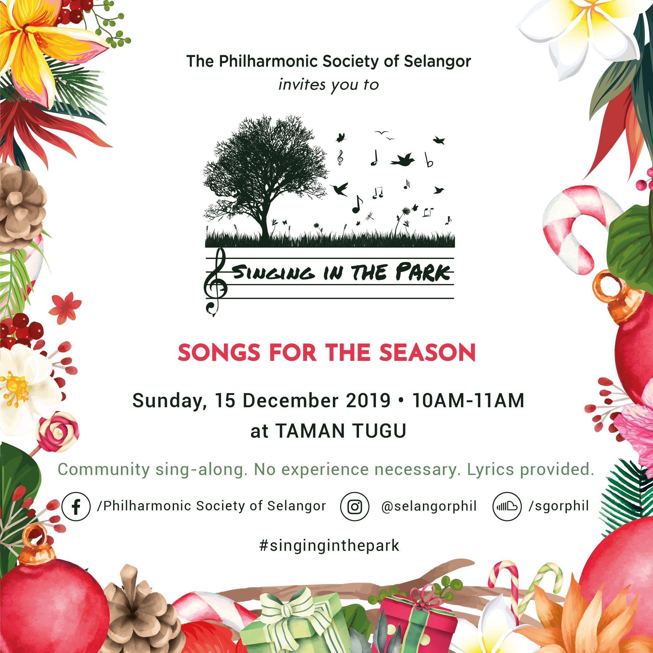 Singing in the Park "Songs for the Season"