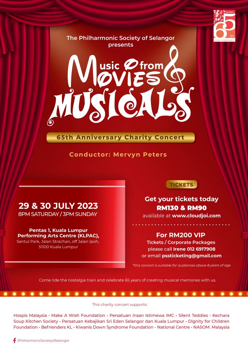 Music from Movies & Musicals - 65th Anniversary Concert 2023 (Hosted by Kiwanis Down Syndrome Foundation) Music from Movies & Musicals - 65th Anniversary Concert 2023 (Hosted by Kiwanis Down Syndrome Foundation)