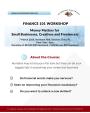 Finance 101 Workshop